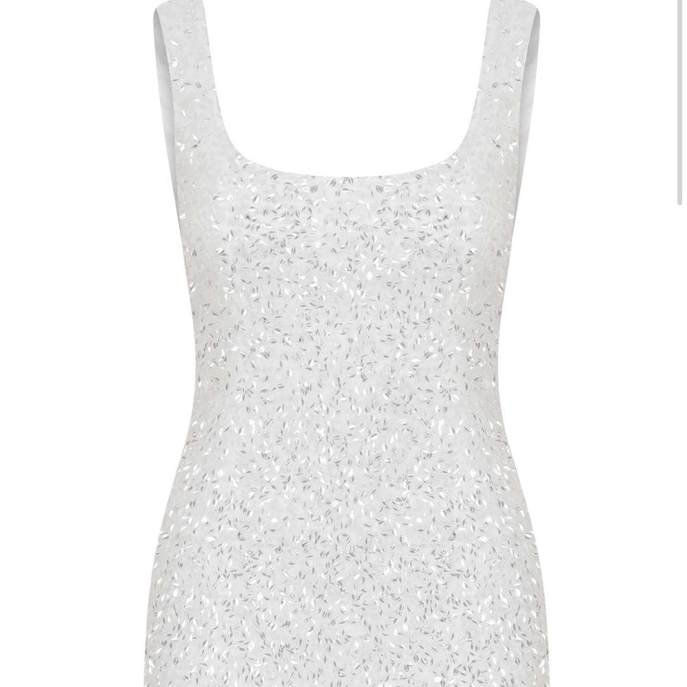 ILA Sequin-Embroidered Silk Mini Dress